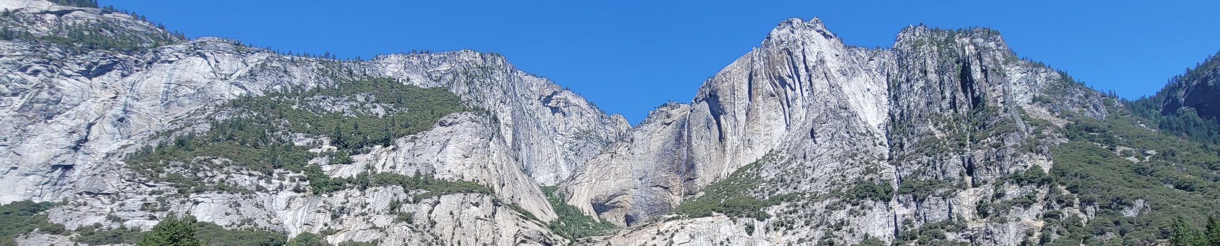 Granite peaks under a clear sky